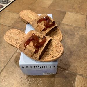 Aerosoles Women's Tortuga cork slide sandals